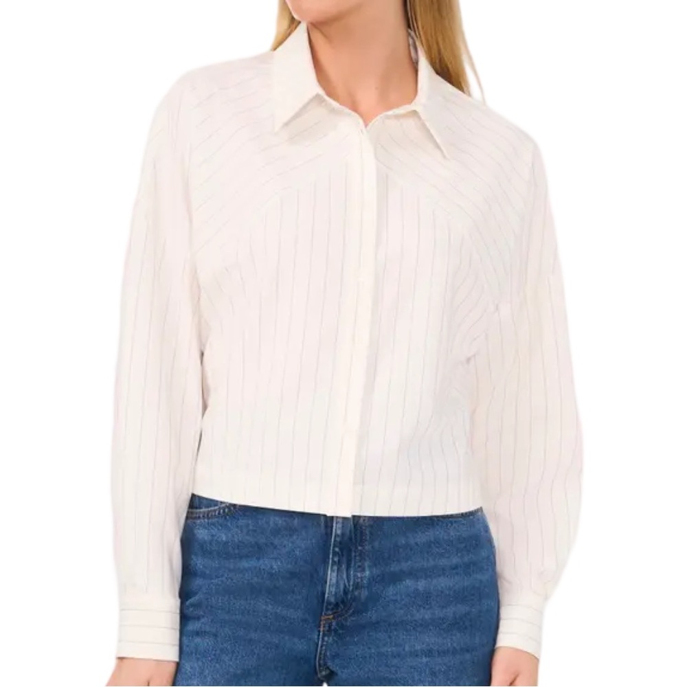 Nordstroms Halogen Women's White Striped Top